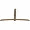 Ekena Millwork Bellingham Rough Sawn Timber Gable Bracket, Douglas Fir, 108"W x 58"H x 2"D x 6"F, 13/12 Pitch GBW108X58X0206BEL00RDF - alternate 3